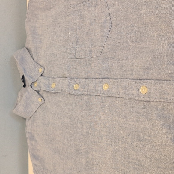 J. Crew Men's Medium Linen-Cotton Slim Fit Long Sleeve Shirt Style #AL179 - Picture 6 of 15